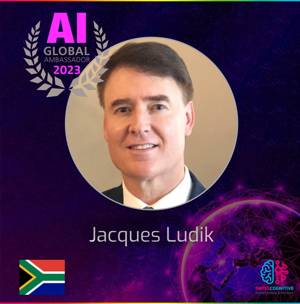 This image has an empty alt attribute; its file name is Jacques_Ludik_Global_AI_Ambassador_SwissCognitive_World-Leading_AI_Network-1012x1024.jpg